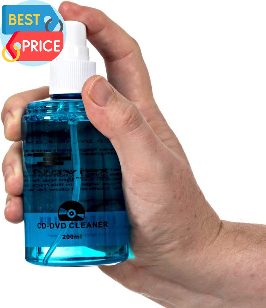 Premium CD Cleaner Solution Spray Compact Disc CD-DVD Cleaning Fluid New