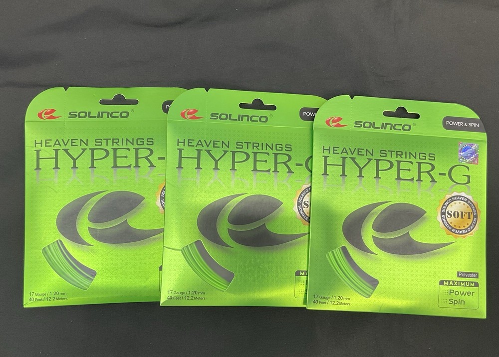 Solinco Hyper G Soft 16 Gauge Tennis String 3 Pack