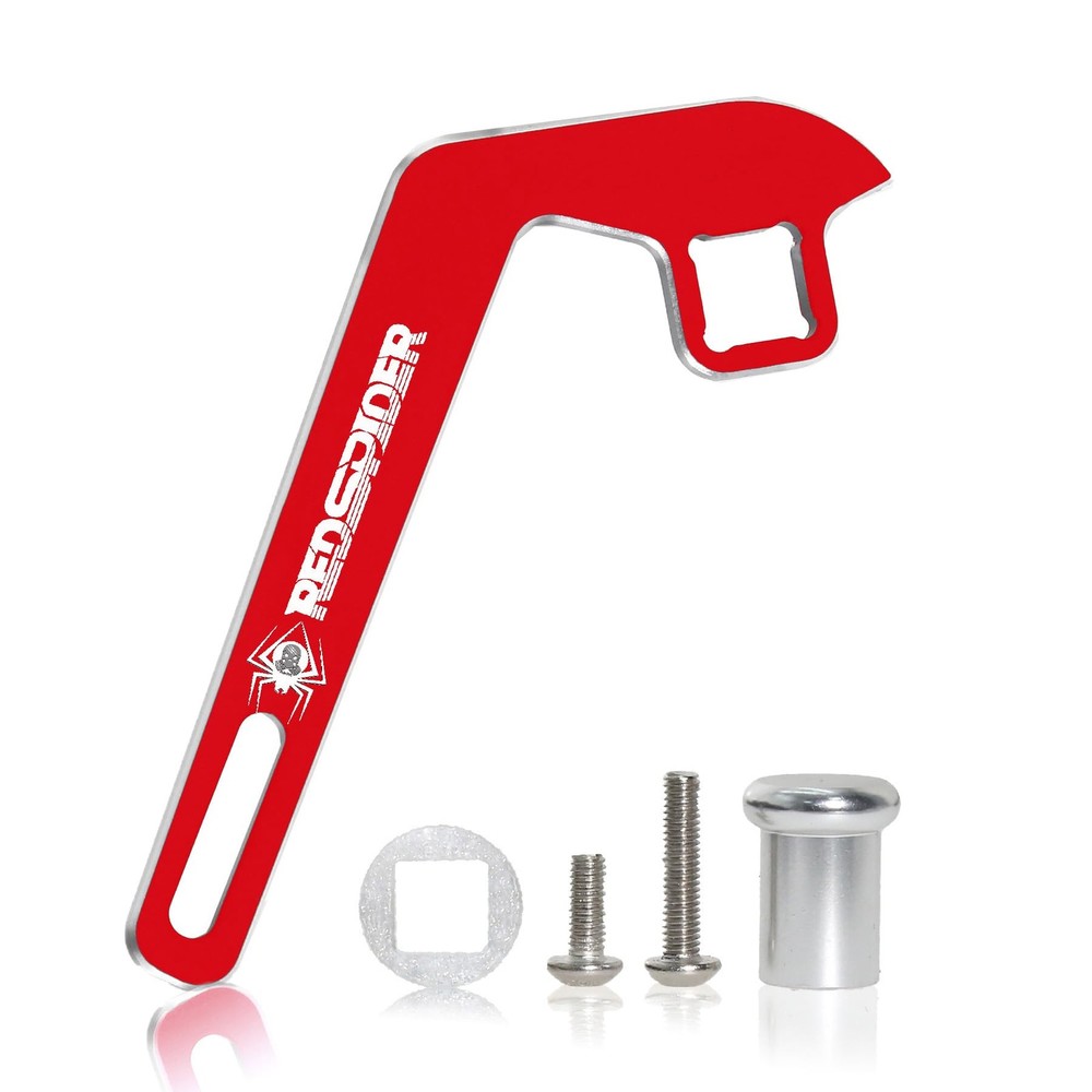 Aluminum Transmitter Steering Wheel Trigger One-Handed Control Adapter Red