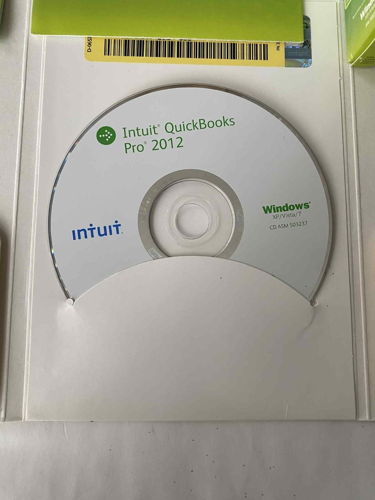 INTUIT QUICKBOOKS PRO 2012 FOR WINDOWS Start guide , CD , Installation guide use