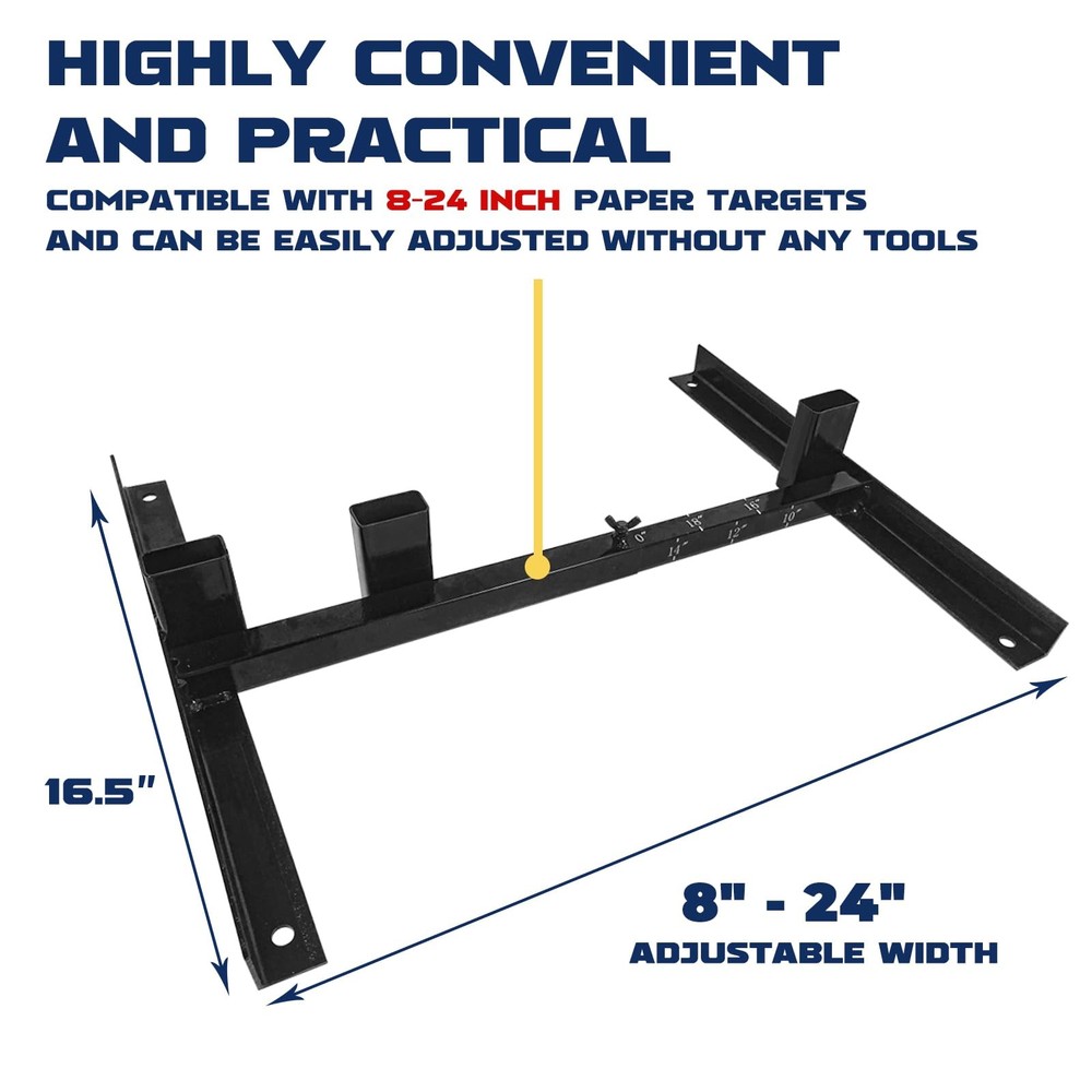 Highwild Adjustable Target Stand Base for Paper Shooting Cardboard E- 1 Pack