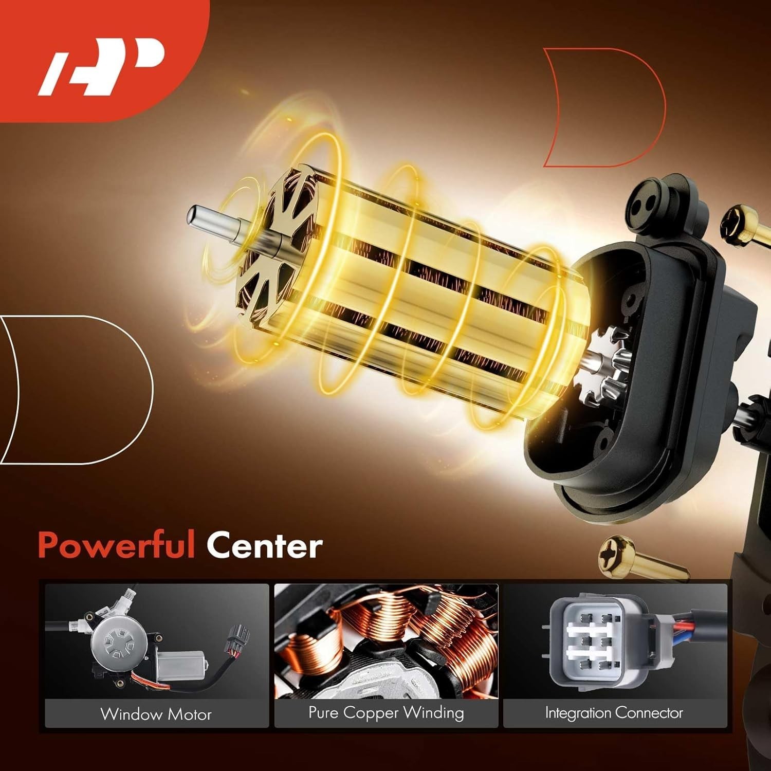 Power Window Regulator with Motor Replacement for Honda Front Driver Side