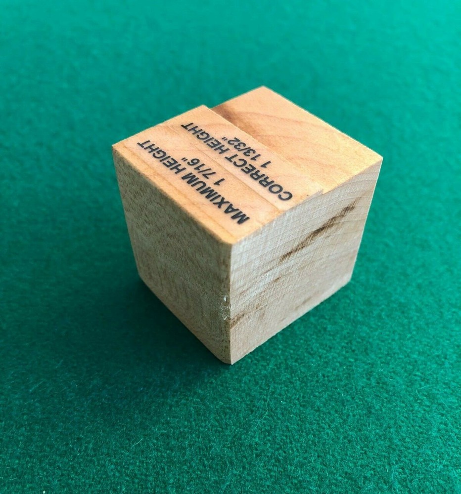 Rail Height Gauge, Billiards Pool Table Tool, Wood