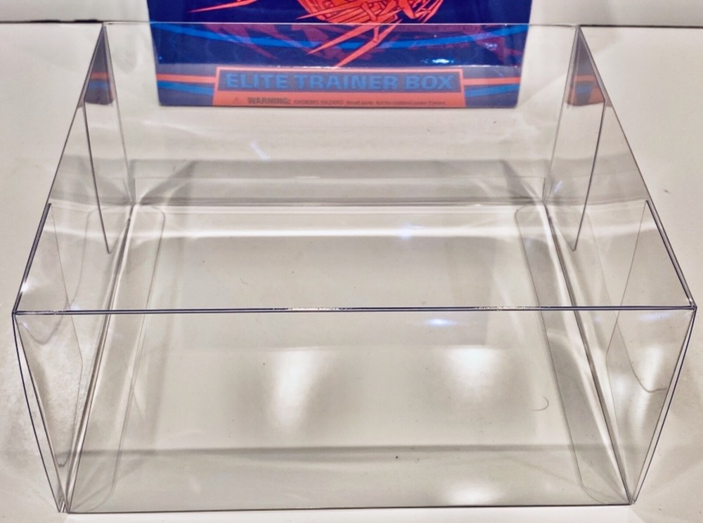 1 Box Protector For POKEMON ELITE TRAINER Boxes.   ETB Clear Display Case