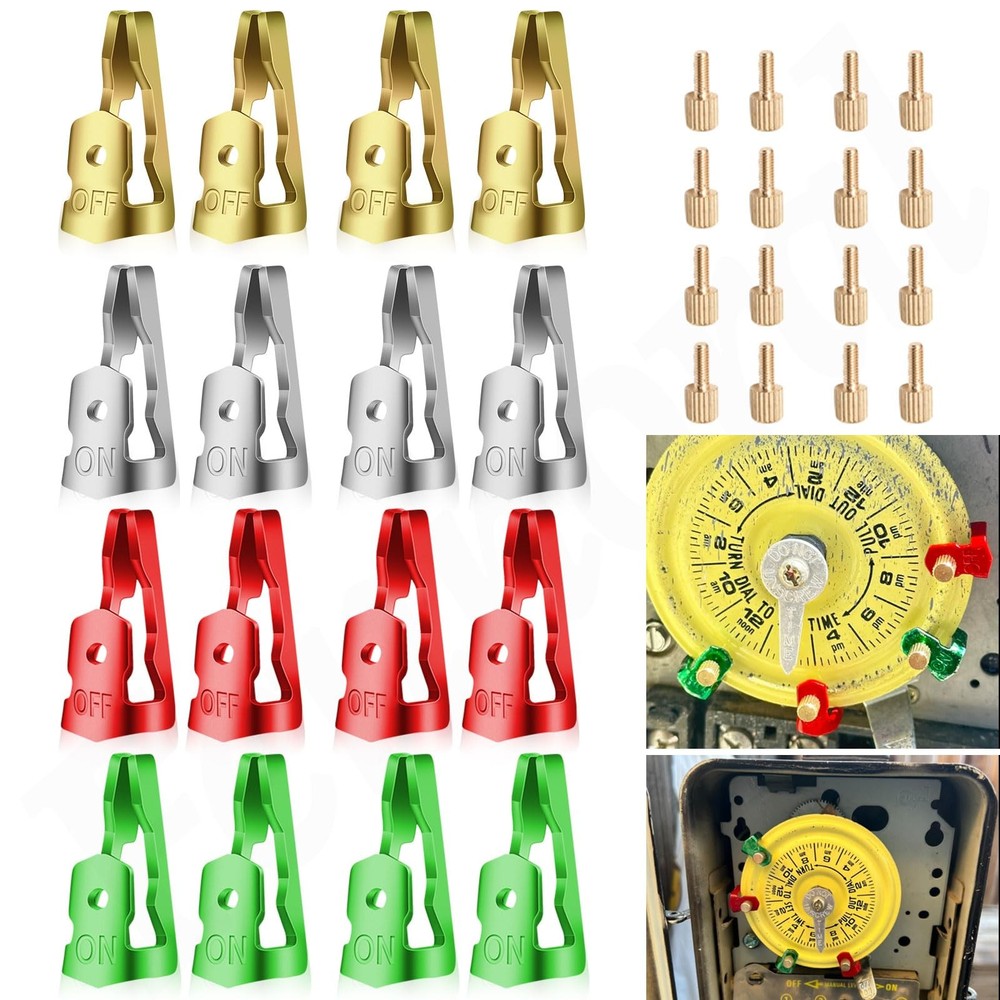 Time Switch Replacement Trippers Kit/Pool Timer On Off Red Green Gold Silver