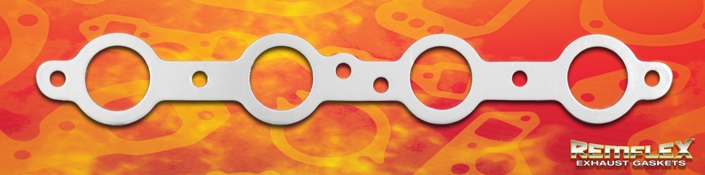 Remflex 2049 Exhaust Header Gaskets for GM LS Engines - 1-3/4" Round Port