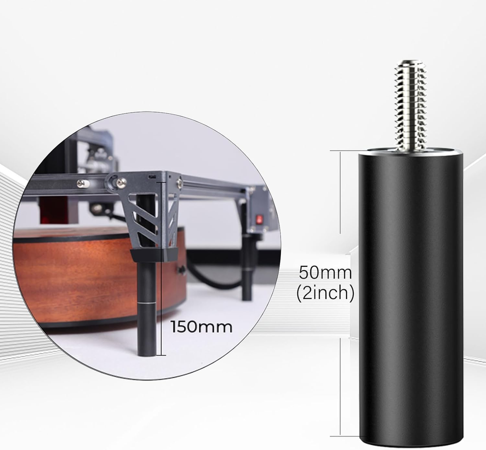 Falcon Extra Risers for Laser Engraver, 12 Pcs Support Column Increase 6" Hight