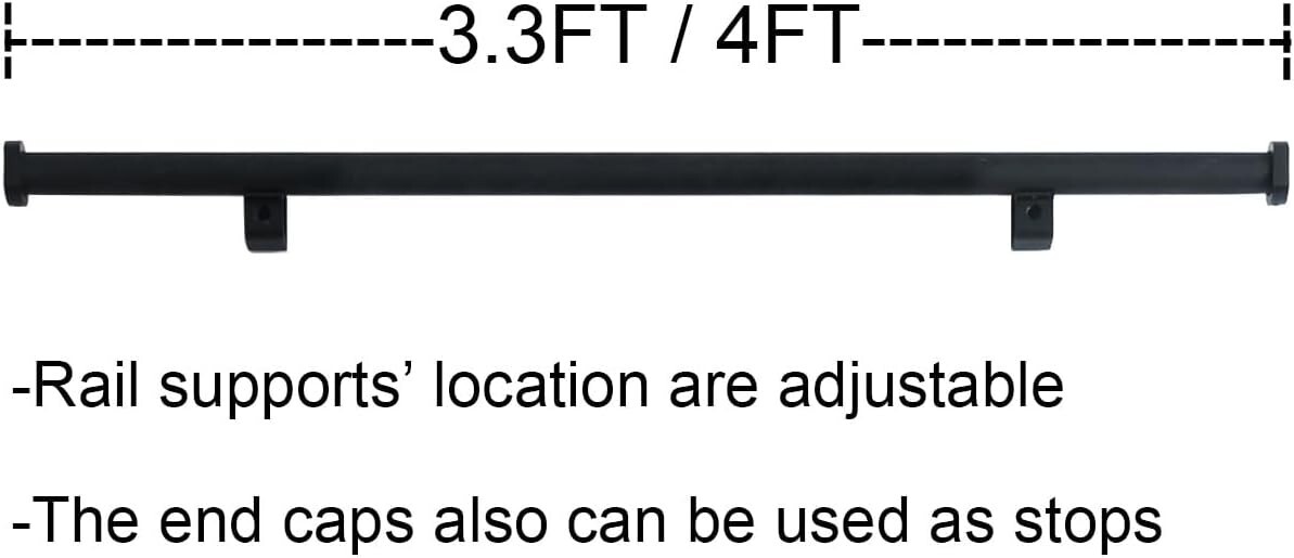 Hook On Rolling Library Ladder Track Kit with Metal Ladder with Grab Handle