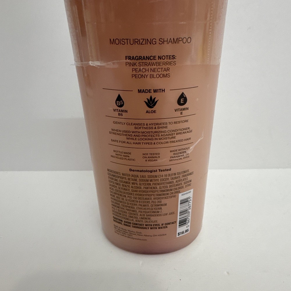 Bath & Body Works Gingham Gorgeous Moisturizing Shampoo , 16 oz