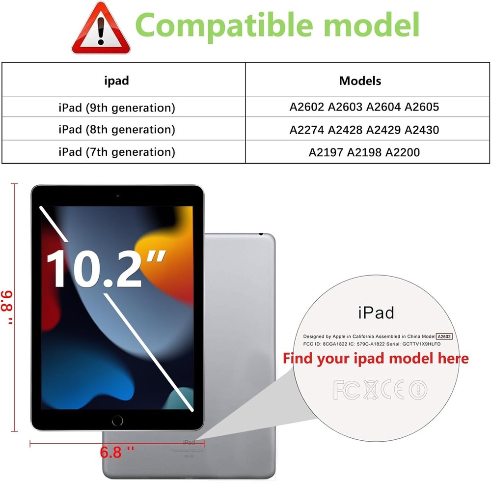 apiker 2 Pack Screen Protector for iPad 9th 8th 7th Generation 10.2 Inch,...
