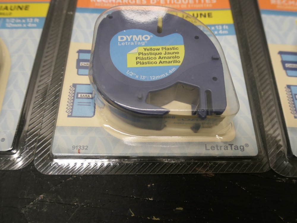 Dymo LT-100H Electronic Label Maker W/3 Yellow Refills