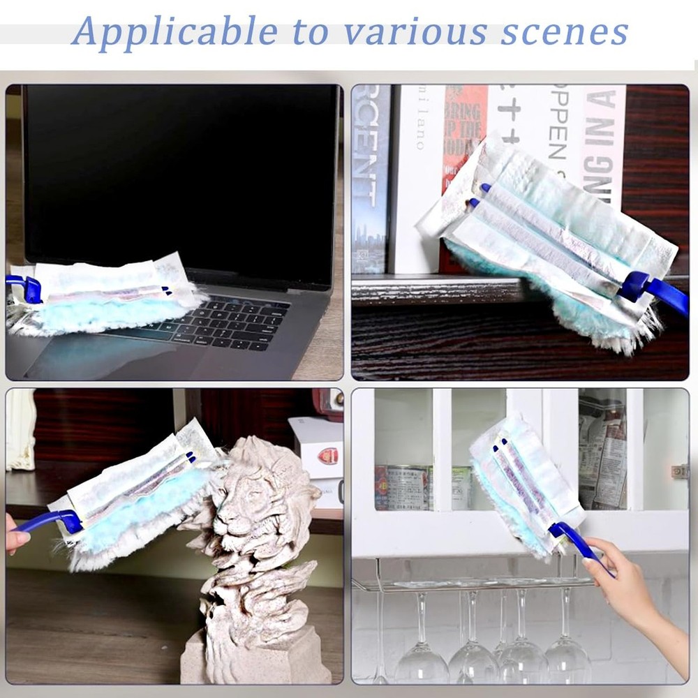 30 Pack Duster Refills Compatible with Swiffer Duster, Heavy Duty Multi Surfa...