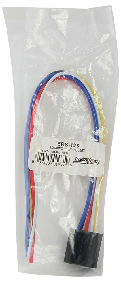 Install Bay ERS‑123 Locking Relay Socket with 5 Wire Harness Automotive