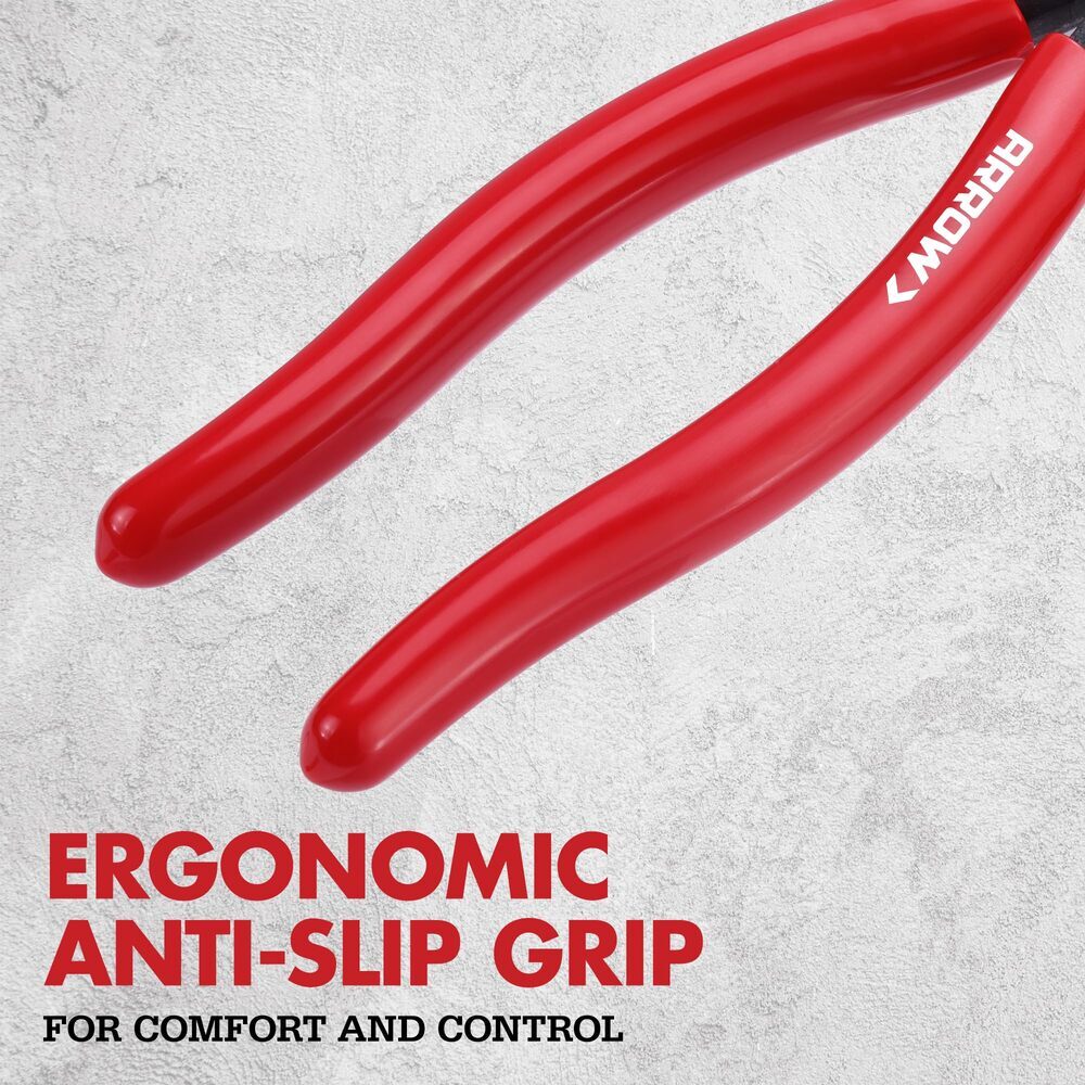 ARROW 7" Precision Wire Cutters Spring Load Side Cutter Diagonal Flush Cut Plier