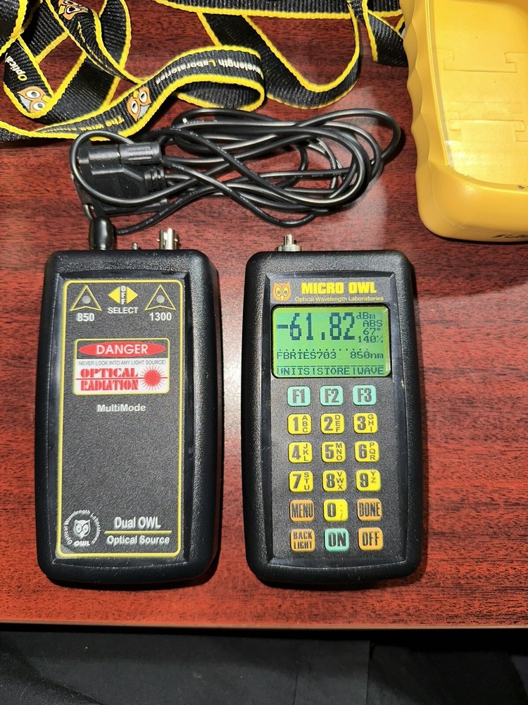 Micro Owl MO-1 ver 1.30e Optical Power Meter and DO-1 Optical Source With Case