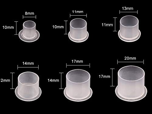 Tattoo Ink Caps 100,200,400,500,1000PCS 8x10, 11x10, 13x11, 14x12, 17x14, 17x20