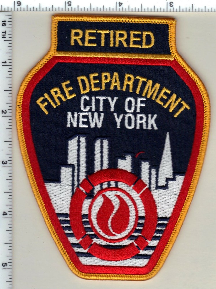 Fire Department "Retired" Shoulder Patch (novelty item)
