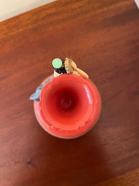 Fiesta Ware Cookie Press with Dancing Lady Teapot Impression - Persimmon READ