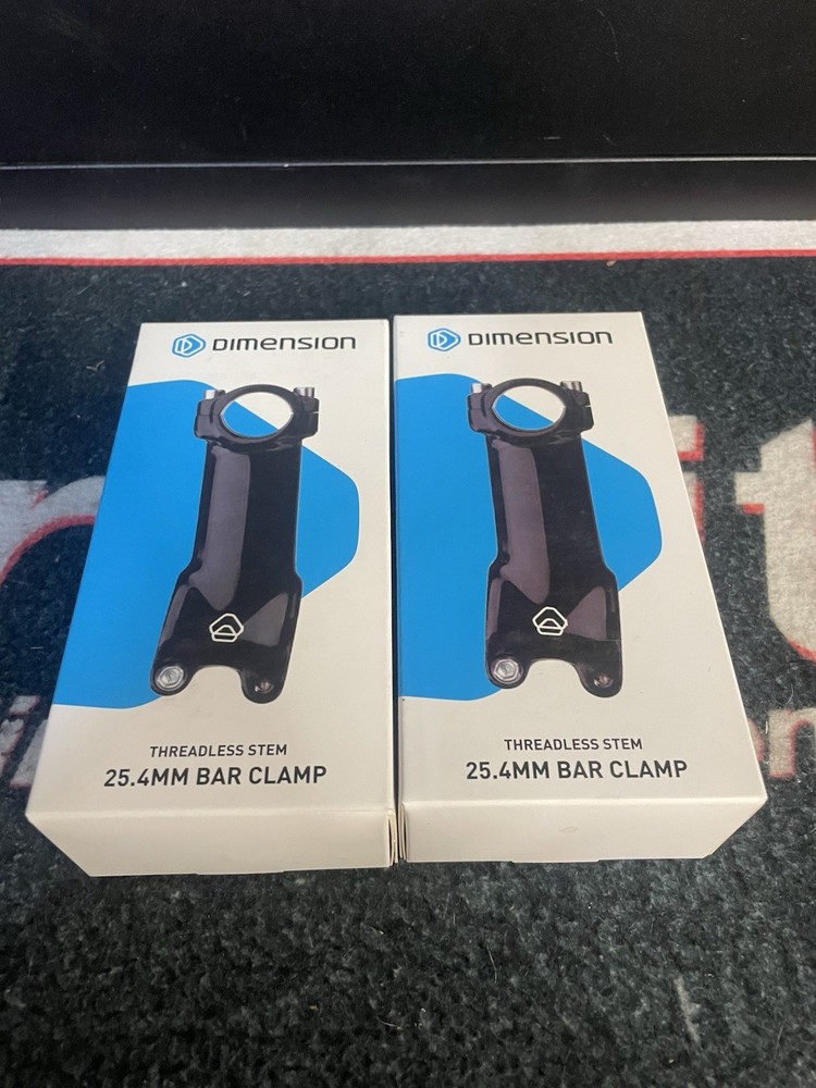 Dimension Threadless Stem Black 25.4mm 70mm Length 17 angle ( QTY2 )