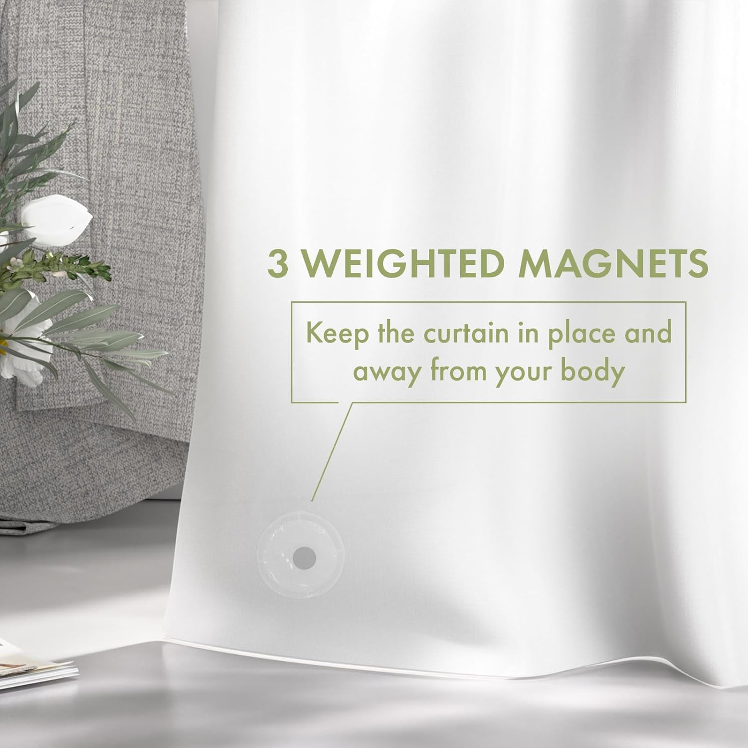 Extra Long Shower Curtain Liner, White Shower Curtain Liner 84 Inches Long, 72X8