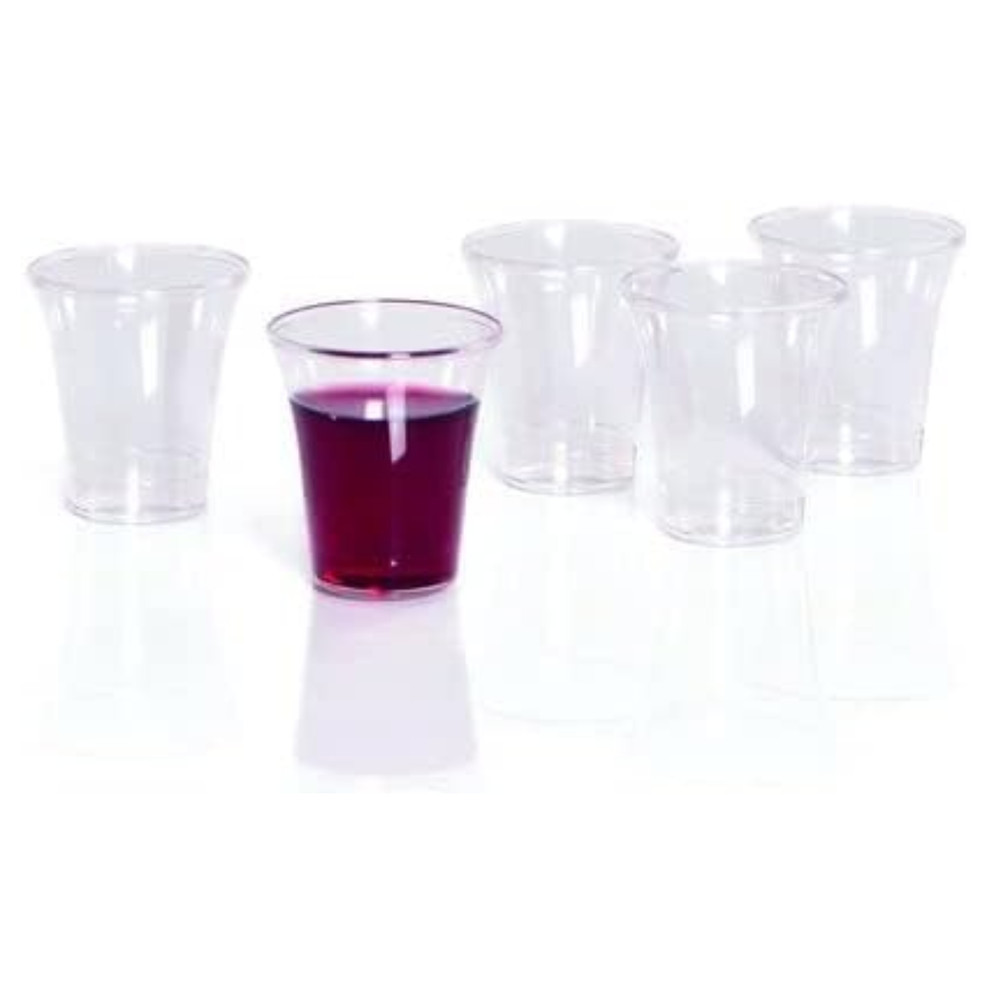 Plastic, Disposable, Recyclable Communion Cups, 1000 Co