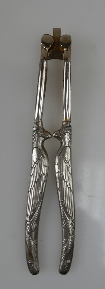Stoeker Germany Nut Cracker Eagle Handles 1920 Chromed Steel  Old kitchen Tool