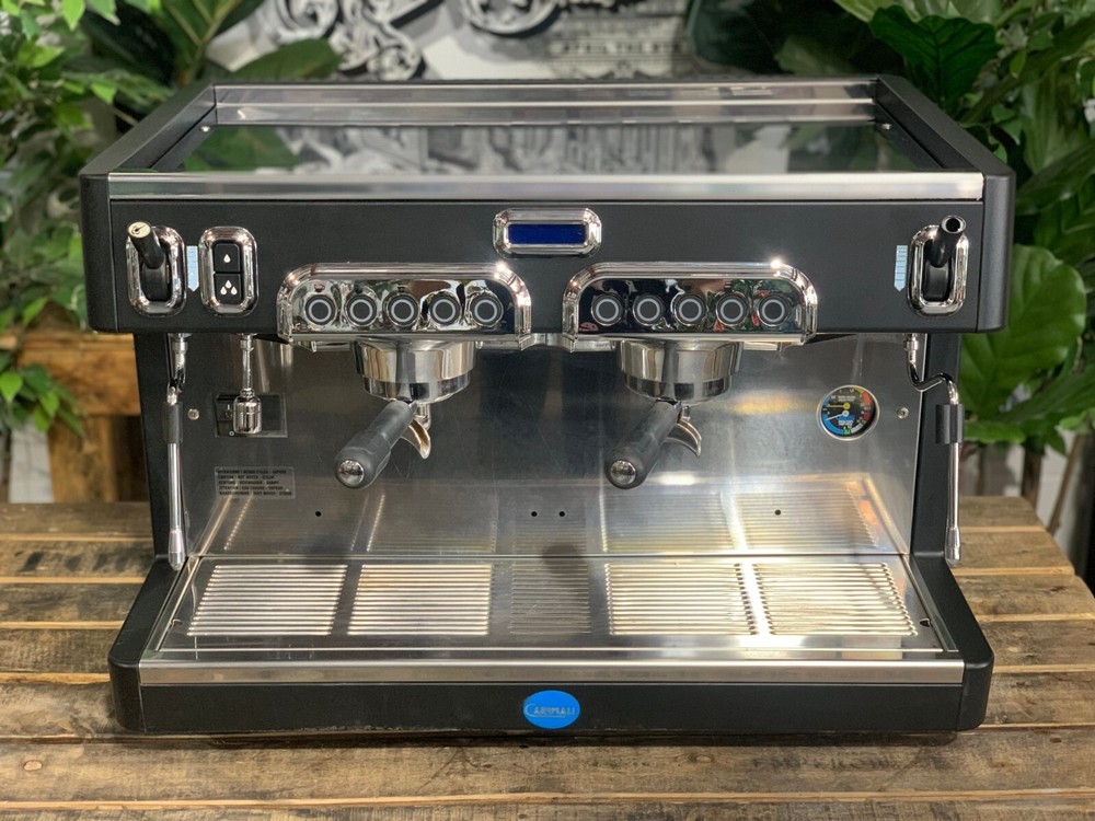 CARIMALI CENTO 2 GROUP BLACK HIGH CUP ESPRESSO COFFEE MACHINE
