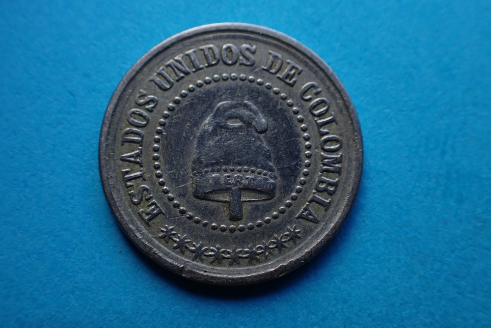 Columbia, 2 1/2 Centavos 1881, as shown.