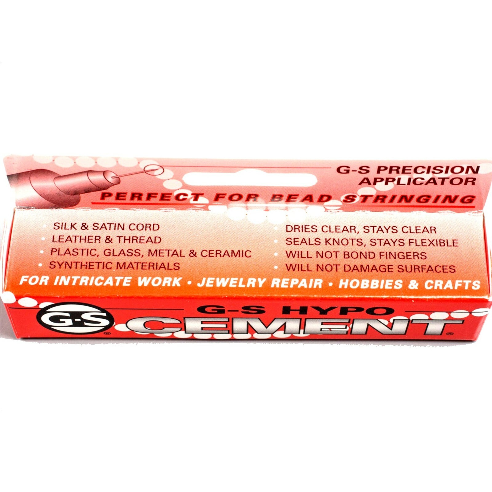 G-S Hypo Cement with Precision Applicator, 9ml 1/3 Fl oz,Jewelry Making Glue