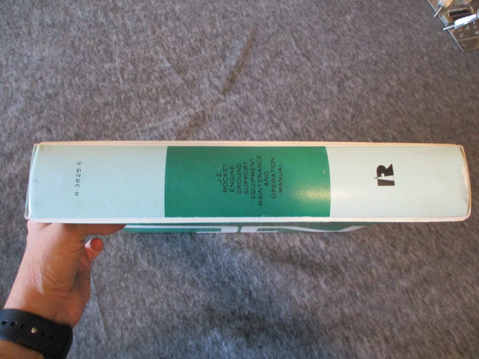 NASA MSFC ROCKETDYNE APOLLO SATURN J-2 ROCKET ENGINE 11"x 11.5" BINDER-NO INSERT