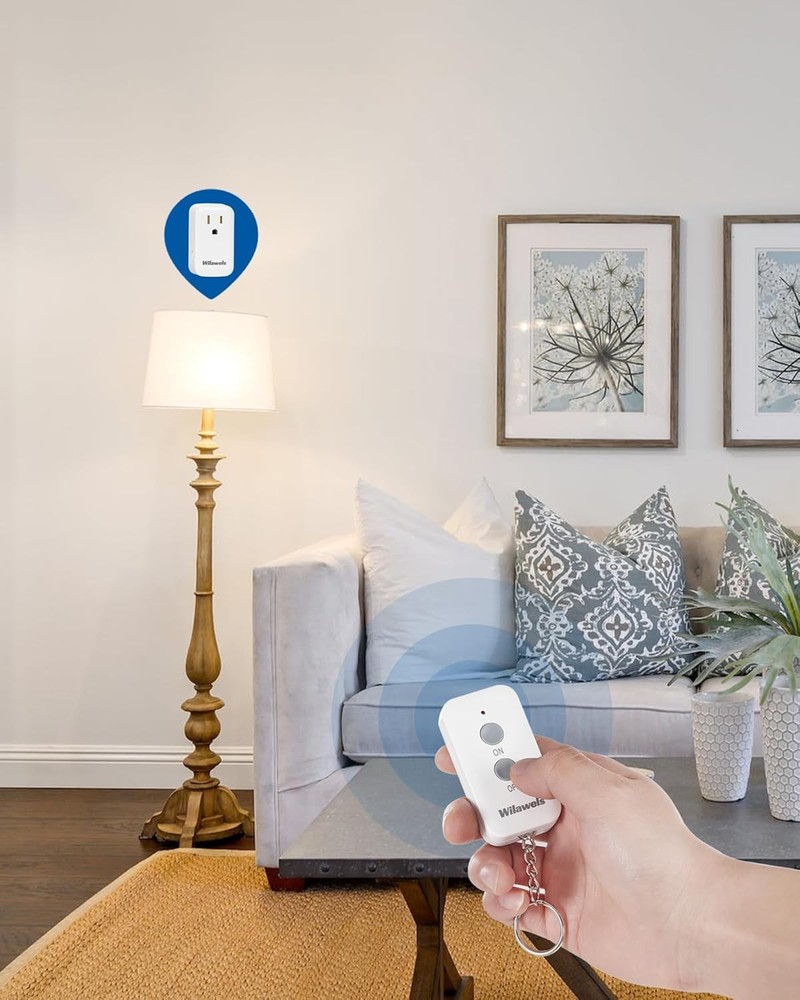 Remote Control Outlet Plug - Wireless Power Switch for Lamp, Light, Fan