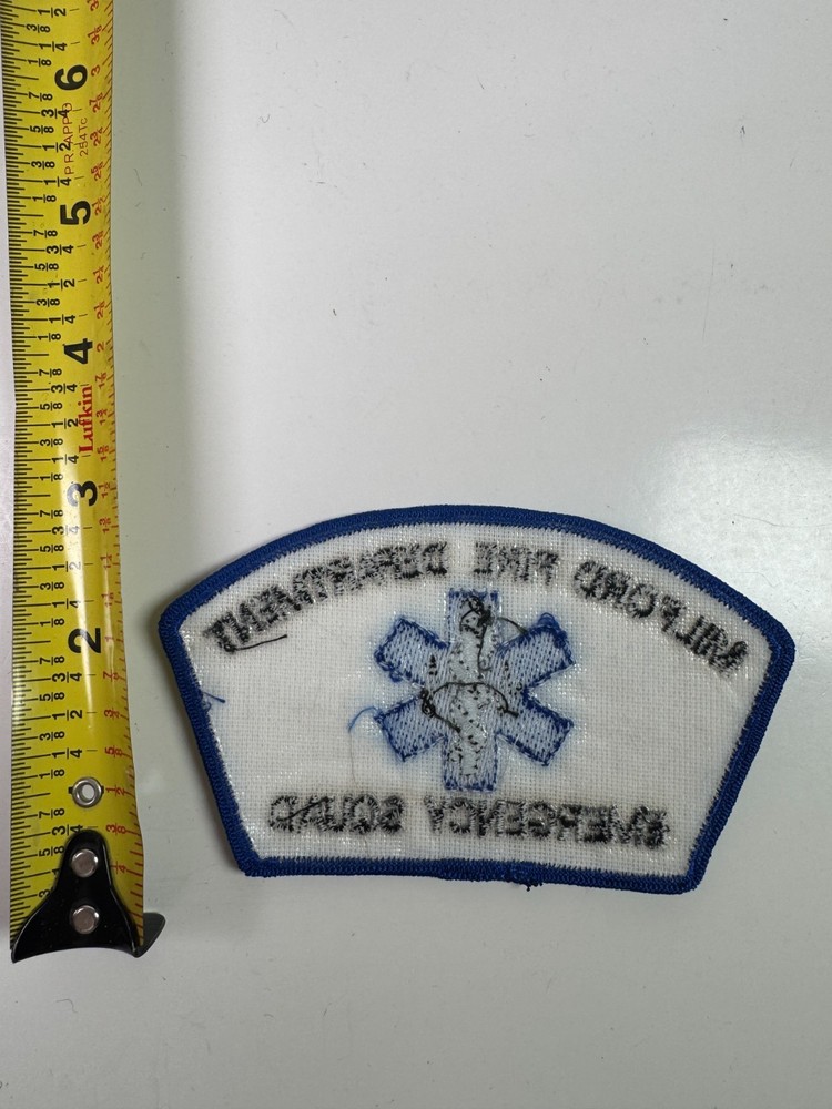 Milford Fire Emergency Squad Patch P7