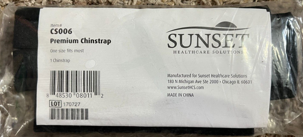 Sunset - CS006 - Premium CHINSTRAP - Black