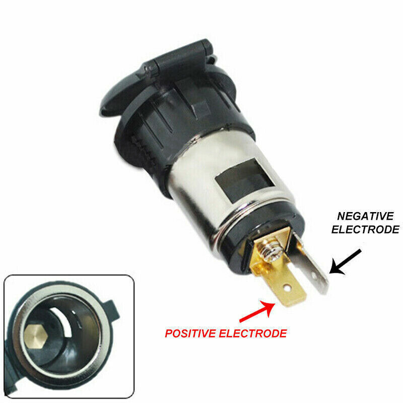 12V Auto Car Cigarette Socket Lighter Power Plug Outlet Adapter w/ 40" Line