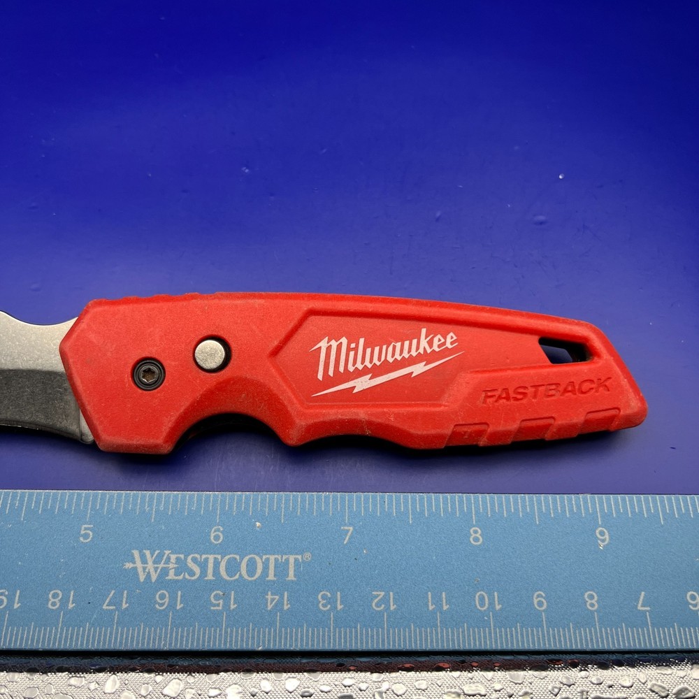 Milwaukee Tool 48-22-1526 Fastback Blunt Tip Hawkbill Folding Knife