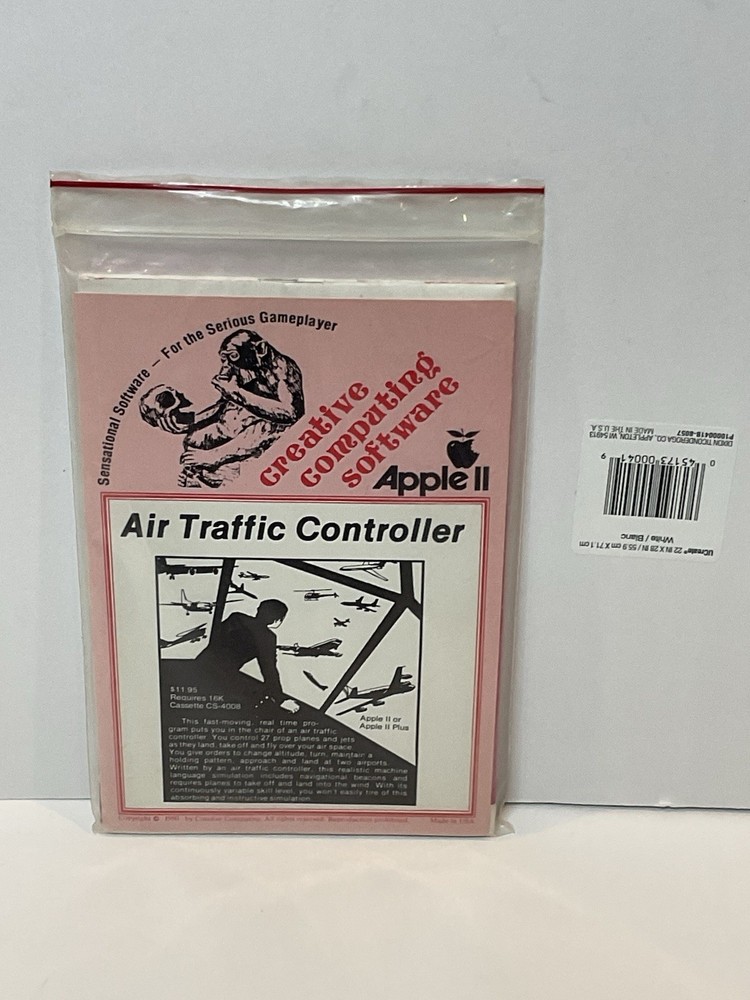 Vintage Apple II IIe IIc Simulator AIR TRAFFIC CONTROLLER  Creative Computing