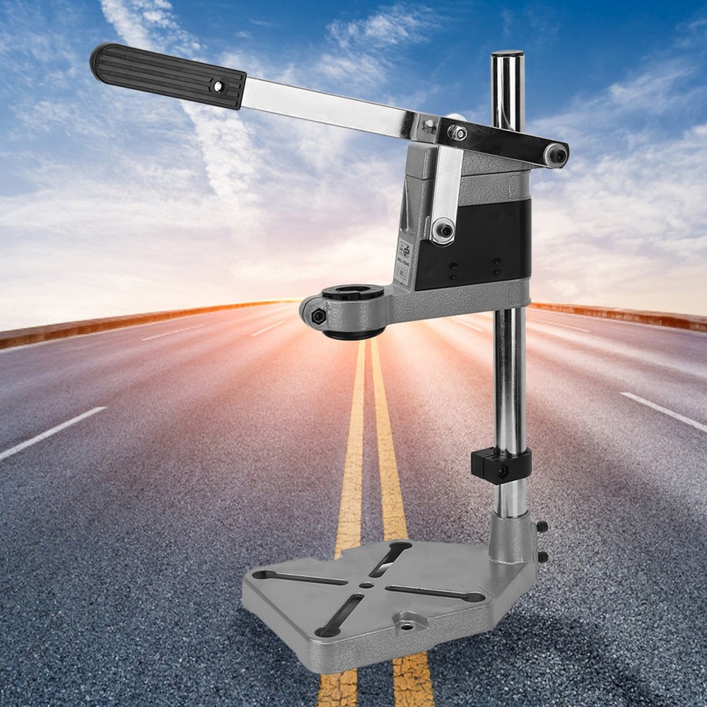 Bench Clamp Drill Press Stand Adjustable Drilling Pedestal Workbench Holder