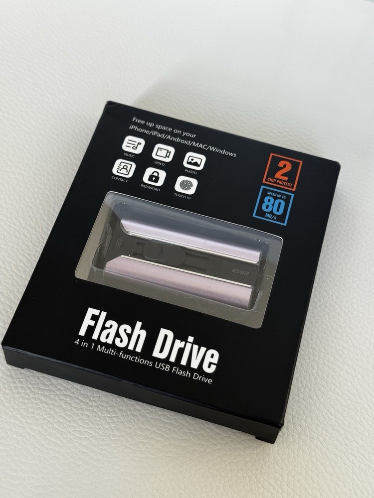 4 in 1 flash drive 256GB for Apple / iPhone / iPad/ android/ Mac / windows