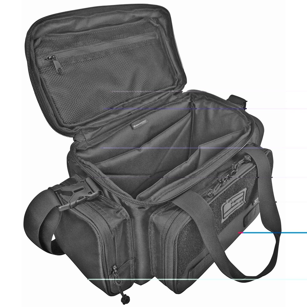 Evolution Outdoor 1680D Tactical Range Bag - Black Padded