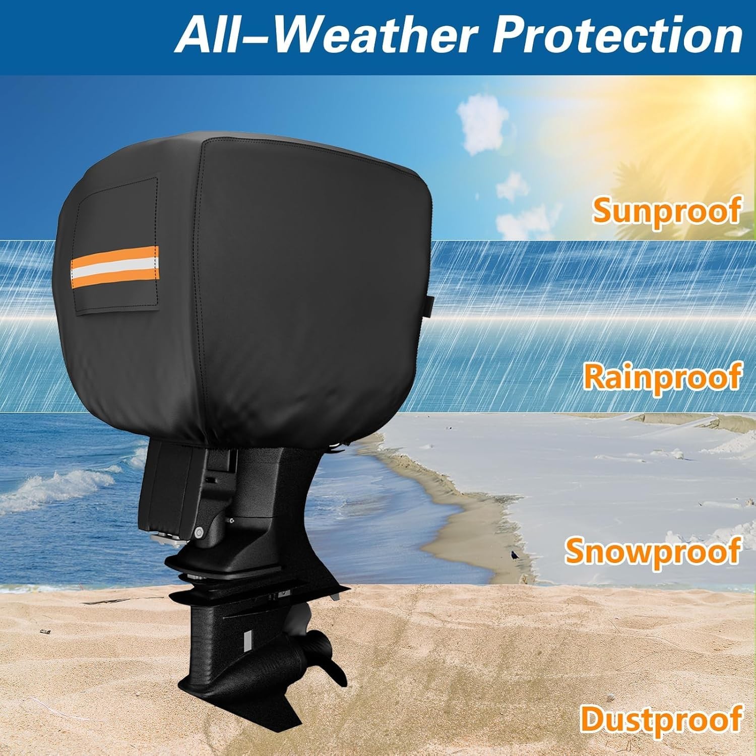 Outboard Motor Cover for Motor 50-115HP Waterproof Heavy-Duty Boat Engine New