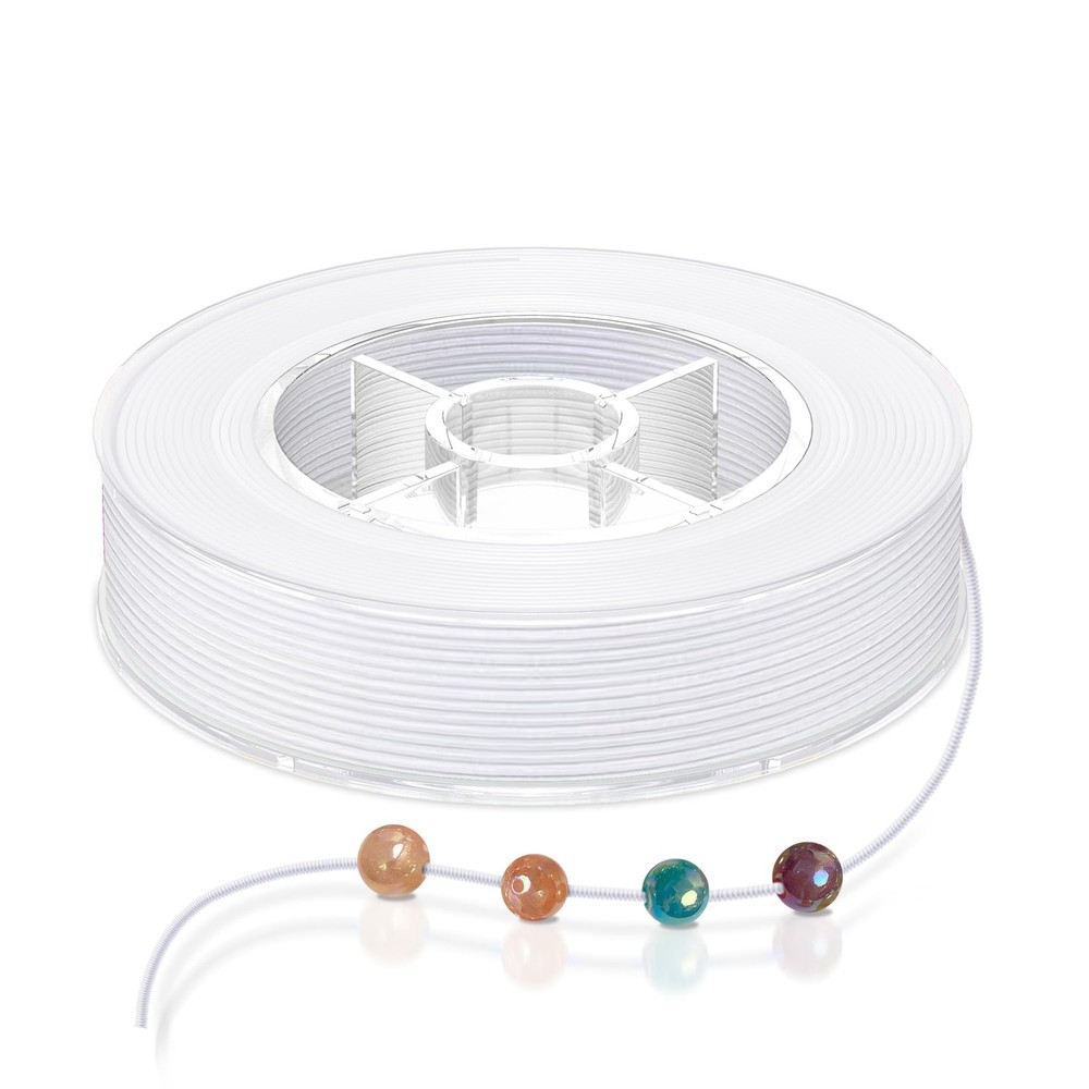 Stretchy String for Bracelets, Necklaces, Bead Stringing, White, White