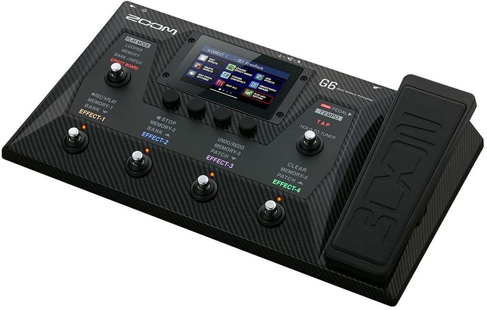 ZOOM G6 Multi-Effects Guitar Processor with Expression Pedal LCD Touchscreen NEW