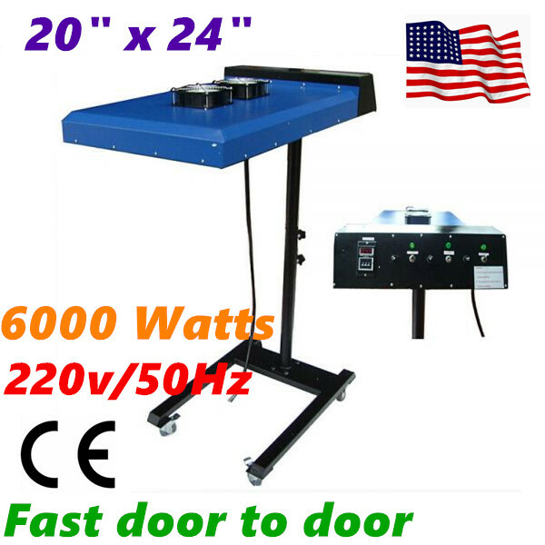 6000W 20" x 24" Automatic IR Flash Dryer with Sensor (220V) for Screen Printing