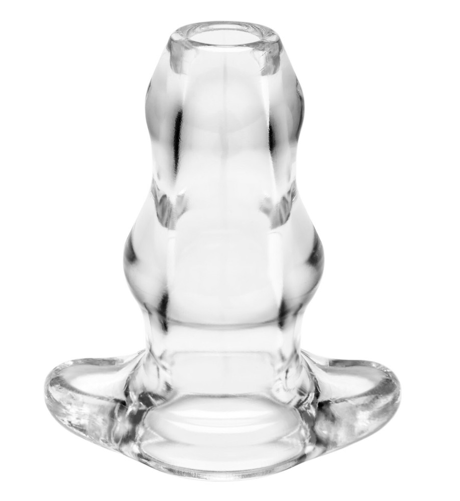 PERFECT FIT DOUBLE TUNNEL ANAL PLUG SIZE MEDIUM CLEAR