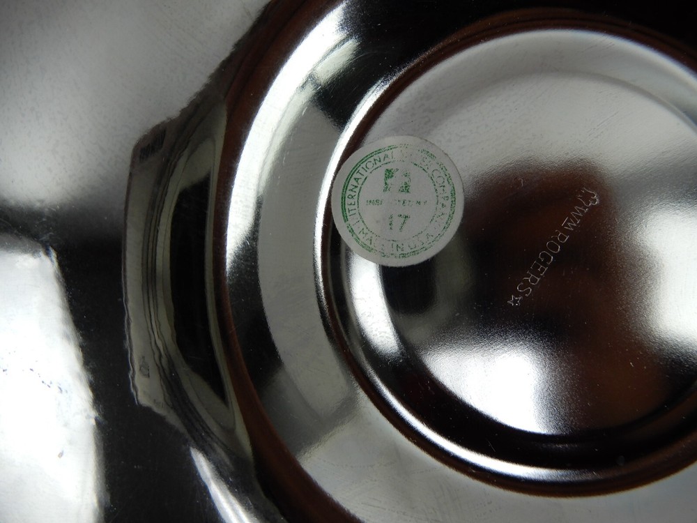 International Silver company Silverplate Chip and Dip Tray and Bowl