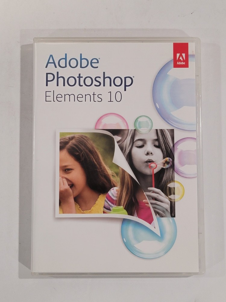 Adobe Photoshop Elements 10 Big Box Complete with Serial Number