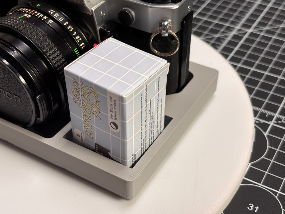 Gridfinity Storage For Canon AE-1 & AE-1 Program Camera (Gray) - NEW