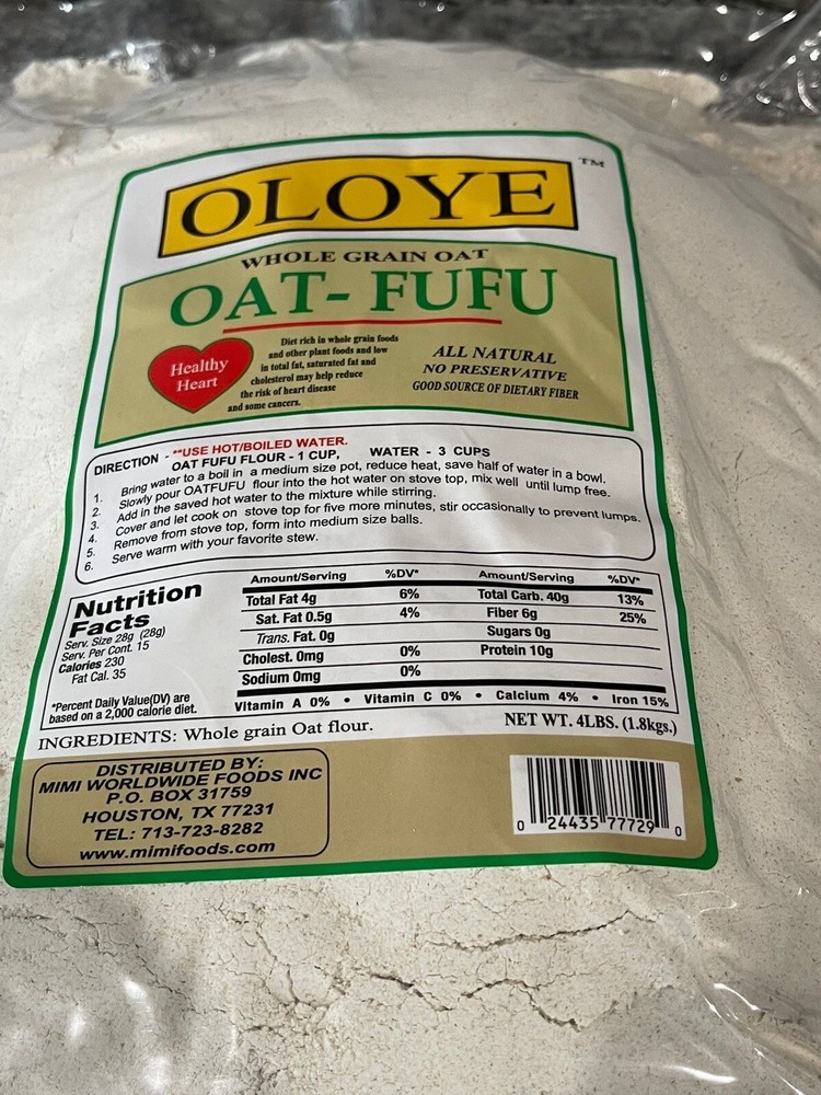 Oat Fufu 4lb