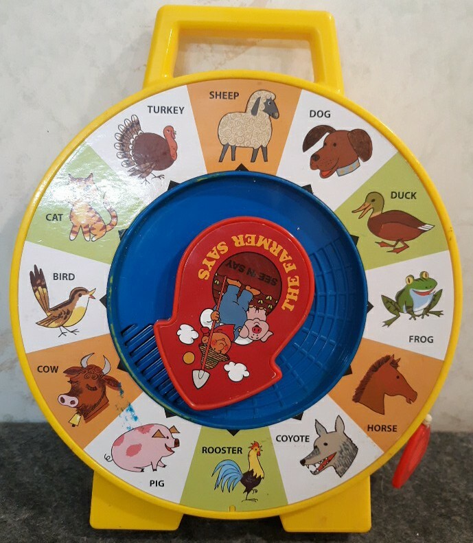 Mattel See n' Say Pull-String Farm Animals- WORKS!