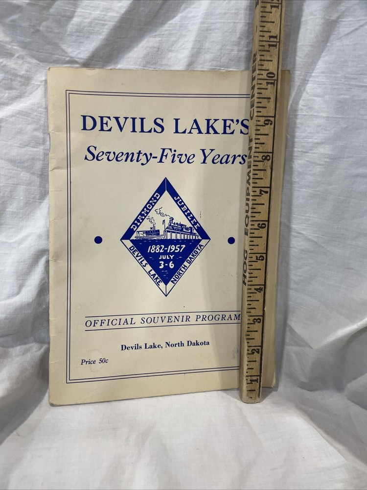 Devils Lake ND Official Souvenir Program 1957